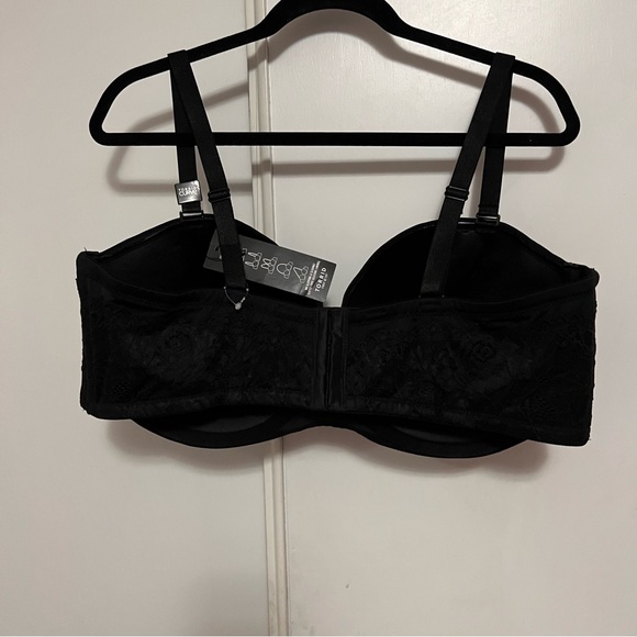 New Torrid Curves underwire Push Up Strapless Bra Size 44G Convertible 5 Ways - Picture 10 of 14